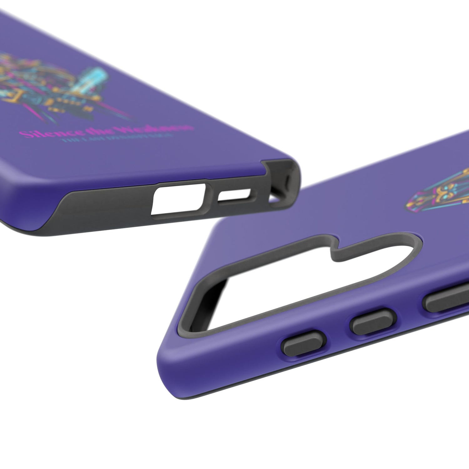Phone Case — Neon Pharaoh Dual Swords "Silence the Weakness"