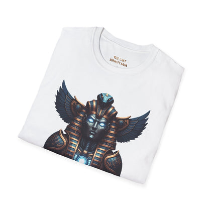 Egyptian Pharaoh Chest &amp; Serpent Back T-Shirt — "This Is Your Awakening / Endless Power"