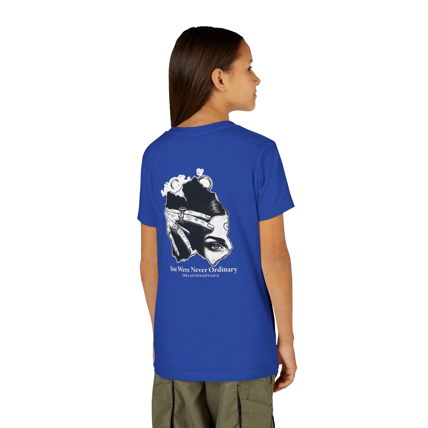 Youth Graphic Tee — THE SAGA Compass &amp; Abstract Hero&