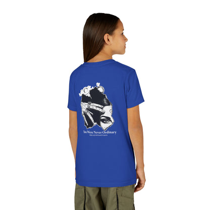 Youth Graphic Tee — THE SAGA Compass &amp; Abstract Hero&
