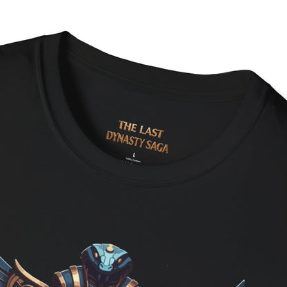 Egyptian Pharaoh Chest &amp; Serpent Back T-Shirt — "This Is Your Awakening / Endless Power"