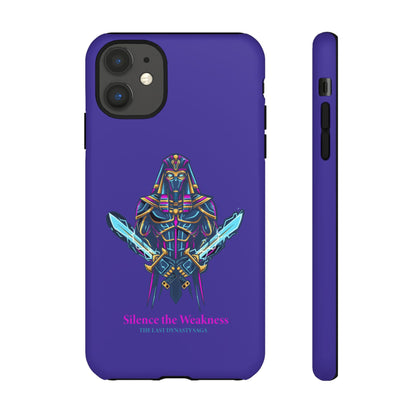 Phone Case — Neon Pharaoh Dual Swords "Silence the Weakness"
