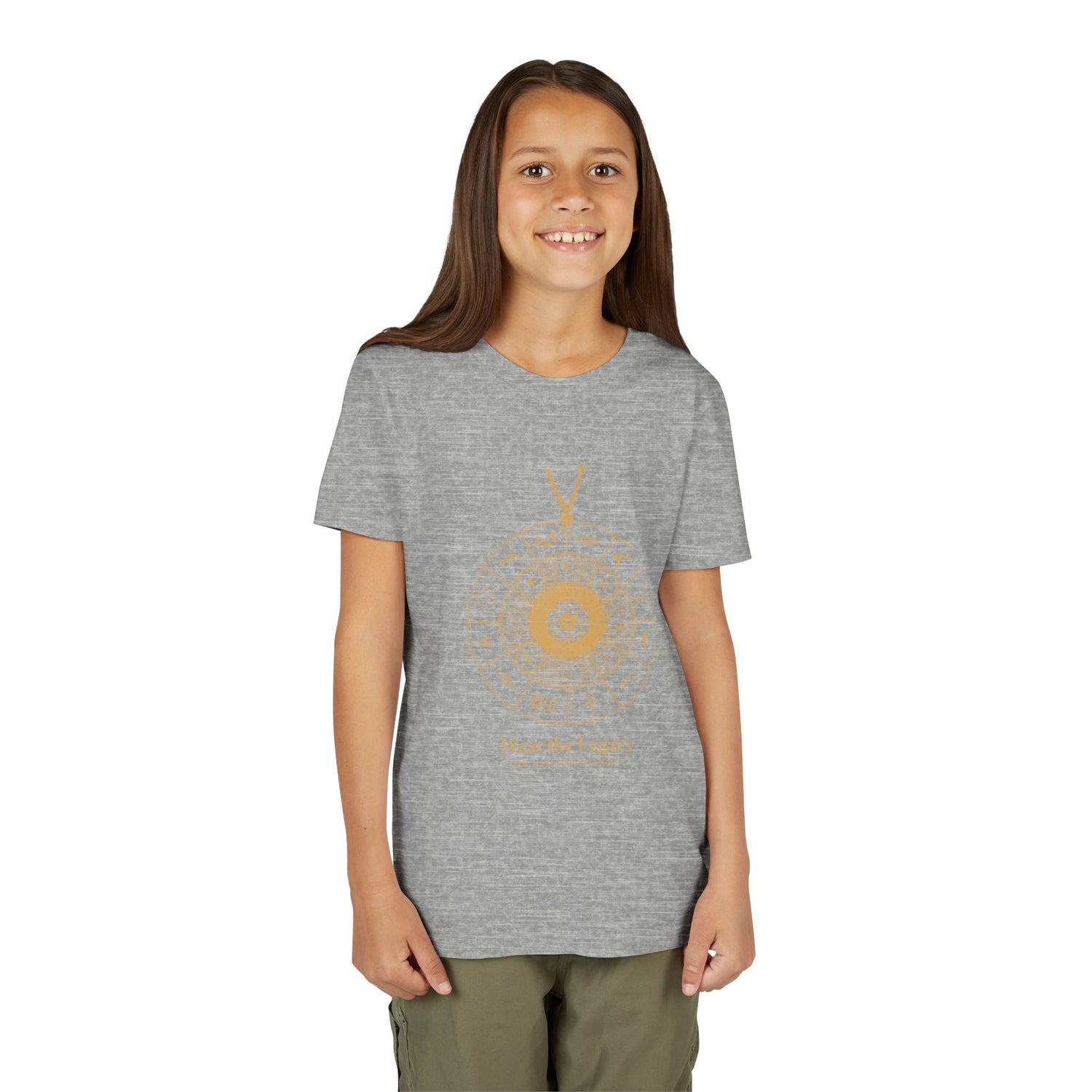 Youth Graphic Tee — THE SAGA Compass &amp; Abstract Hero&