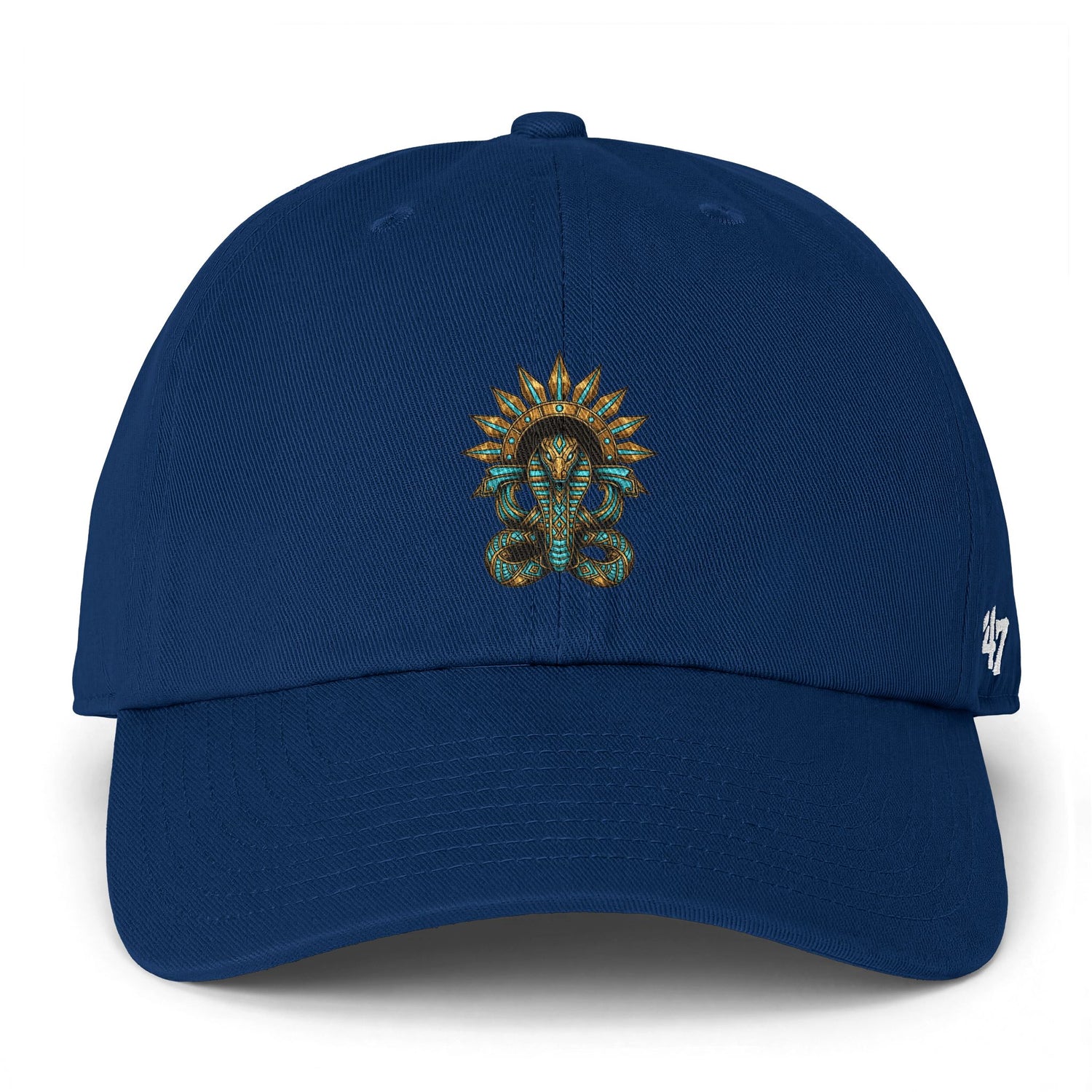 Embroidered Serpent Sun-disc Cap — Clean Up Cap