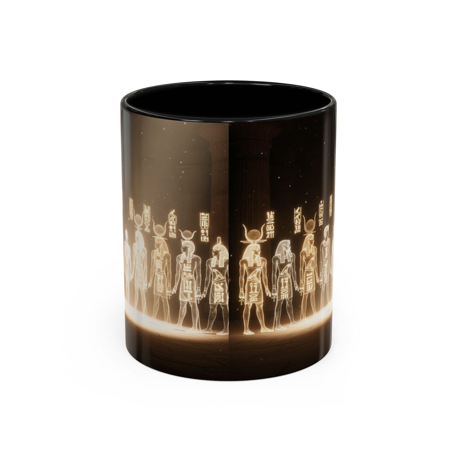 Egyptian Gods Lineup Coffee Mug — Ancient Deities Accent Mug (11/15oz)
