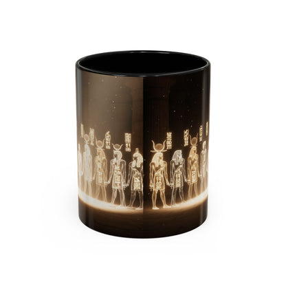 Egyptian Gods Lineup Coffee Mug — Ancient Deities Accent Mug (11/15oz)