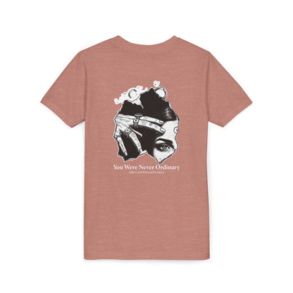 Youth Graphic Tee — THE SAGA Compass &amp; Abstract Hero&
