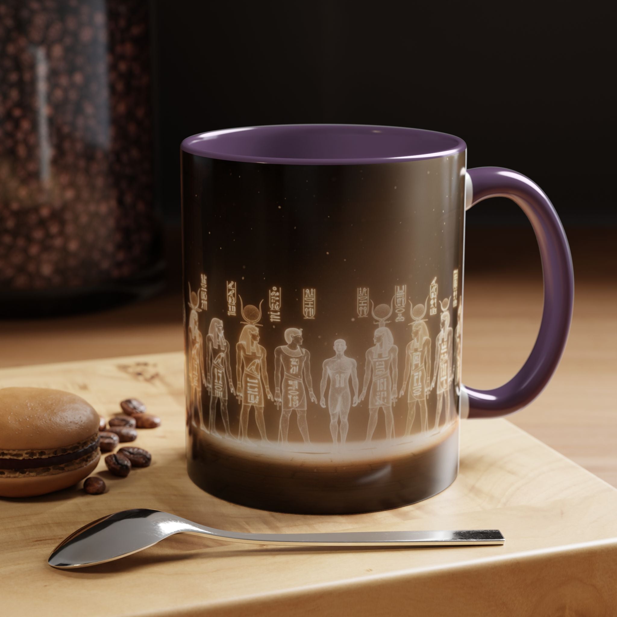 Egyptian Gods Lineup Coffee Mug — Ancient Deities Accent Mug (11/15oz)