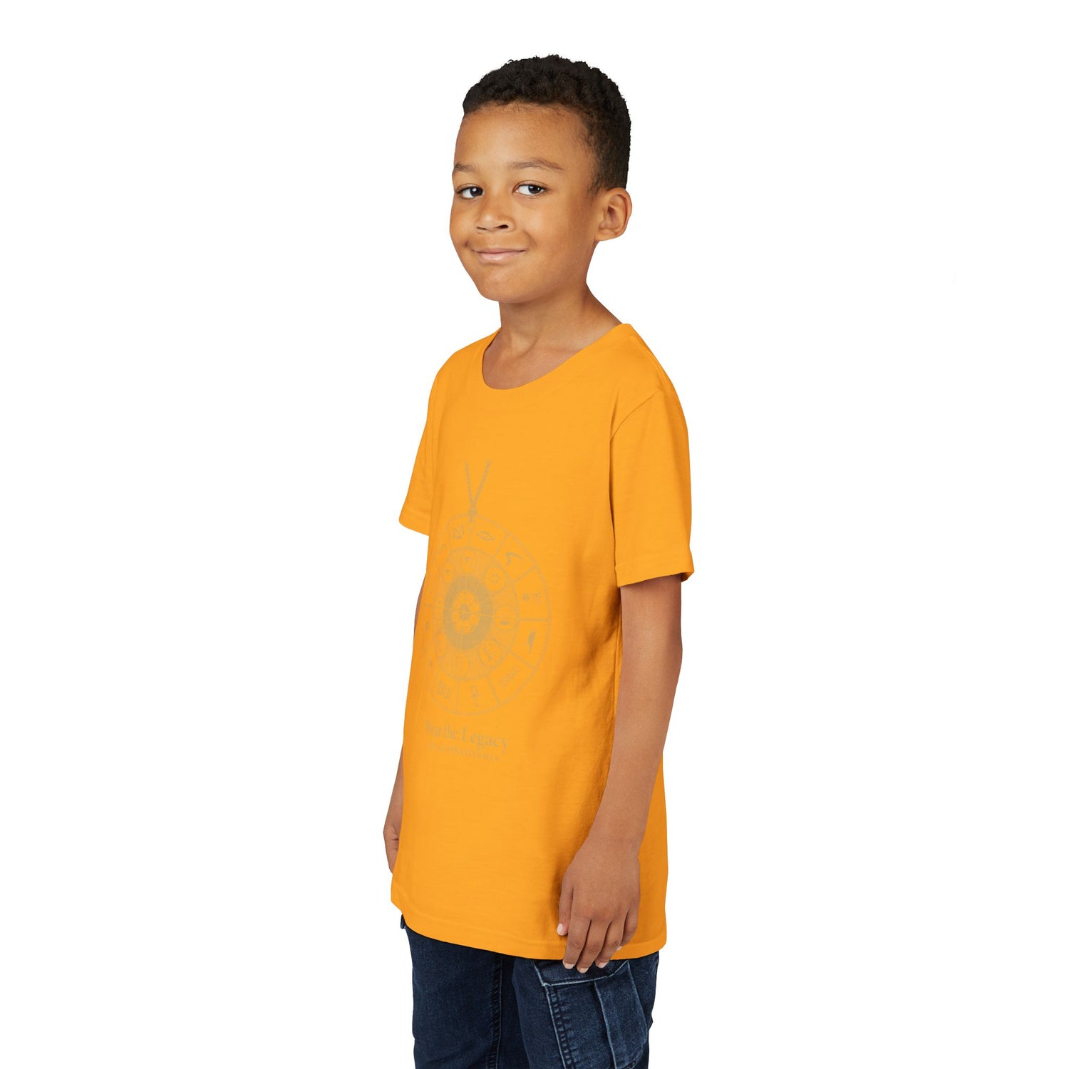 Youth Graphic Tee — THE SAGA Compass &amp; Abstract Hero&