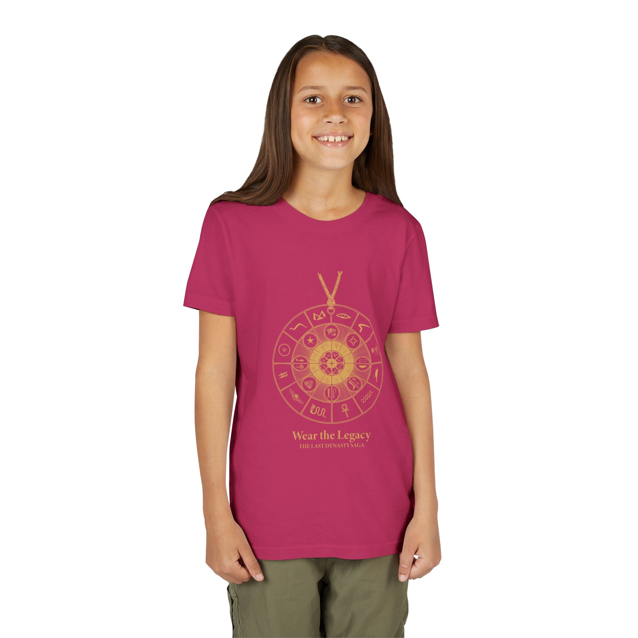 Youth Graphic Tee — THE SAGA Compass &amp; Abstract Hero&