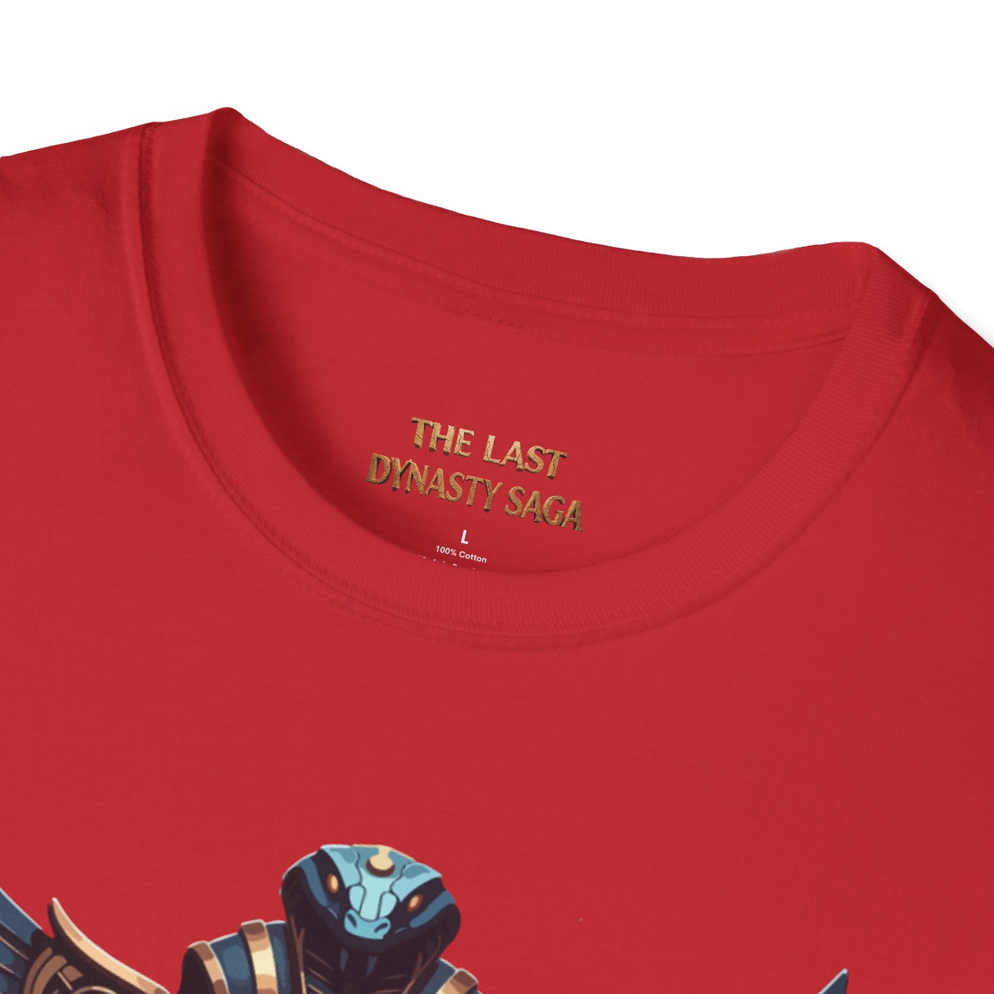 Egyptian Pharaoh Chest &amp; Serpent Back T-Shirt — "This Is Your Awakening / Endless Power"