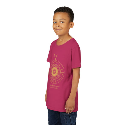 Youth Graphic Tee — THE SAGA Compass &amp; Abstract Hero&
