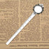 2-Piece 20mm Ruler Bookmark Base – Cabochon Setting (Vintage Metal)