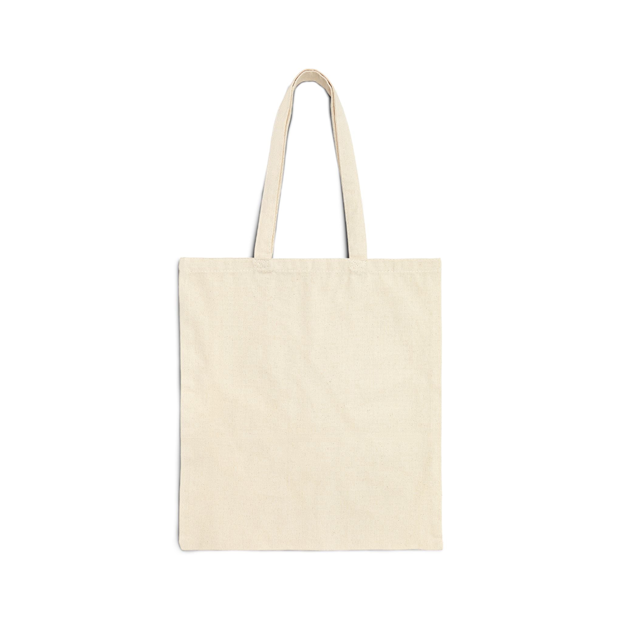 Canvas Tote Bag — Monochrome Surreal Portrait Art Tote