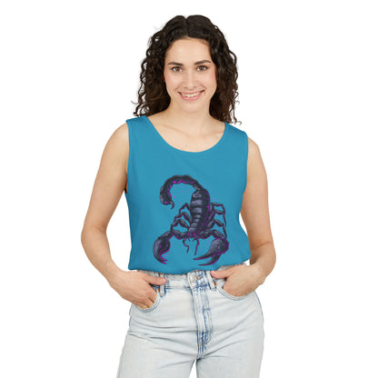 Scorpion Graphic Tank Top — Dark Cosmic Scorpion Art