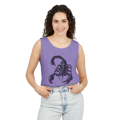 Scorpion Graphic Tank Top — Dark Cosmic Scorpion Art
