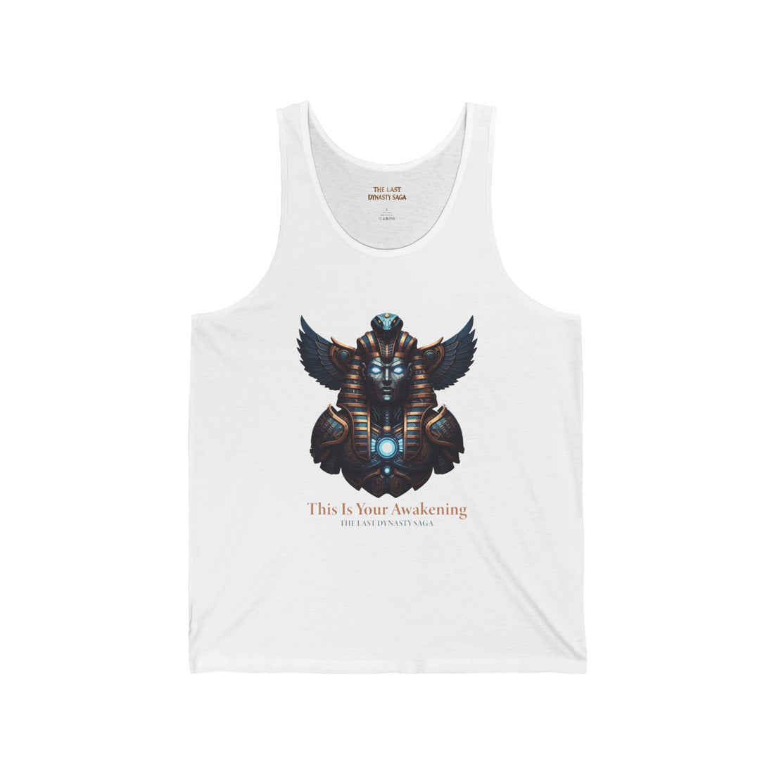 Egyptian Scarab &amp; Eye Tank Top — "This Is Your Awakening" Spiritual Graphic Tank