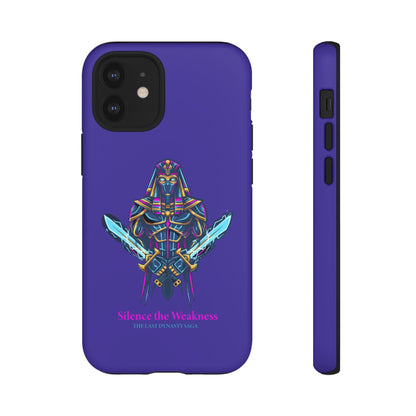 Phone Case — Neon Pharaoh Dual Swords "Silence the Weakness"