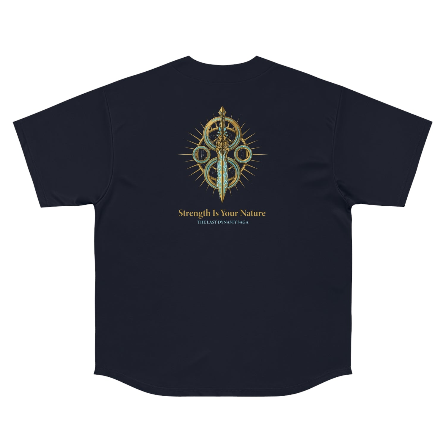 Egyptian Pharaoh Baseball Jersey – Ancient Hieroglyphic Ankh Design