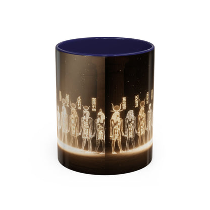 Egyptian Gods Lineup Coffee Mug — Ancient Deities Accent Mug (11/15oz)