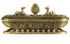 Antique Metal Lying Incense Burner Box 