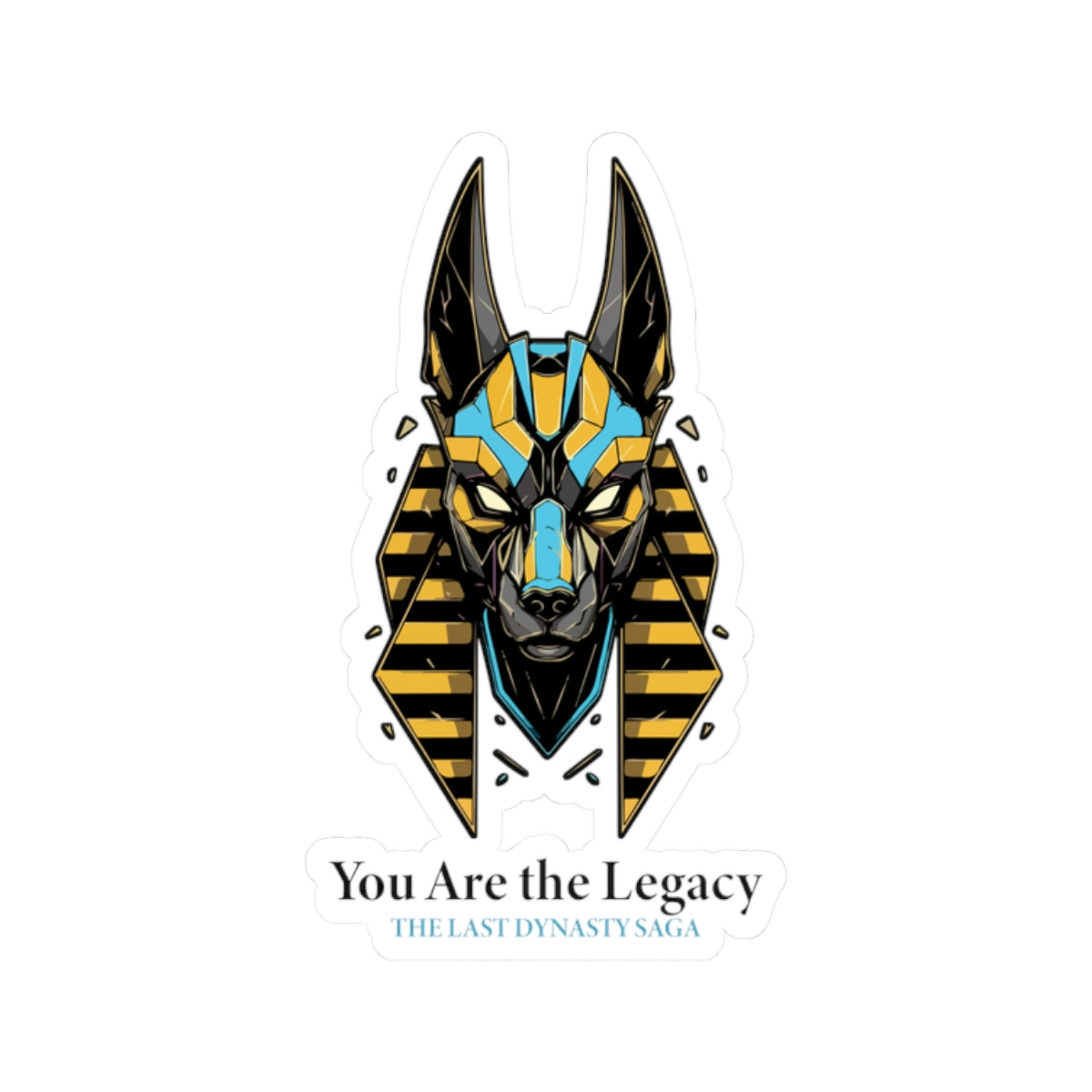 Last Dynasty Saga Sticker — Minimalist Retro Game Logo Kiss-Cut Sticker