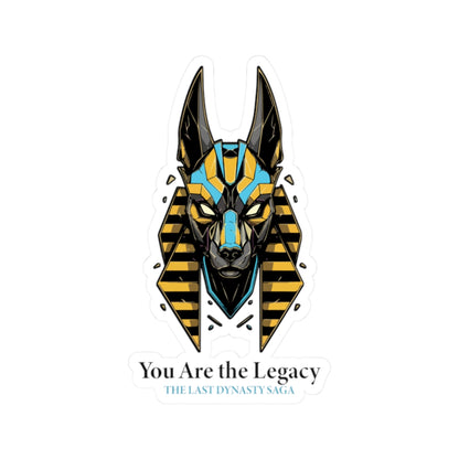 Last Dynasty Saga Sticker — Minimalist Retro Game Logo Kiss-Cut Sticker
