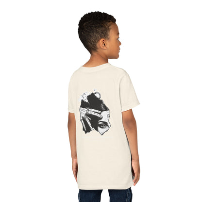 Youth Graphic Tee — THE SAGA Compass &amp; Abstract Hero&