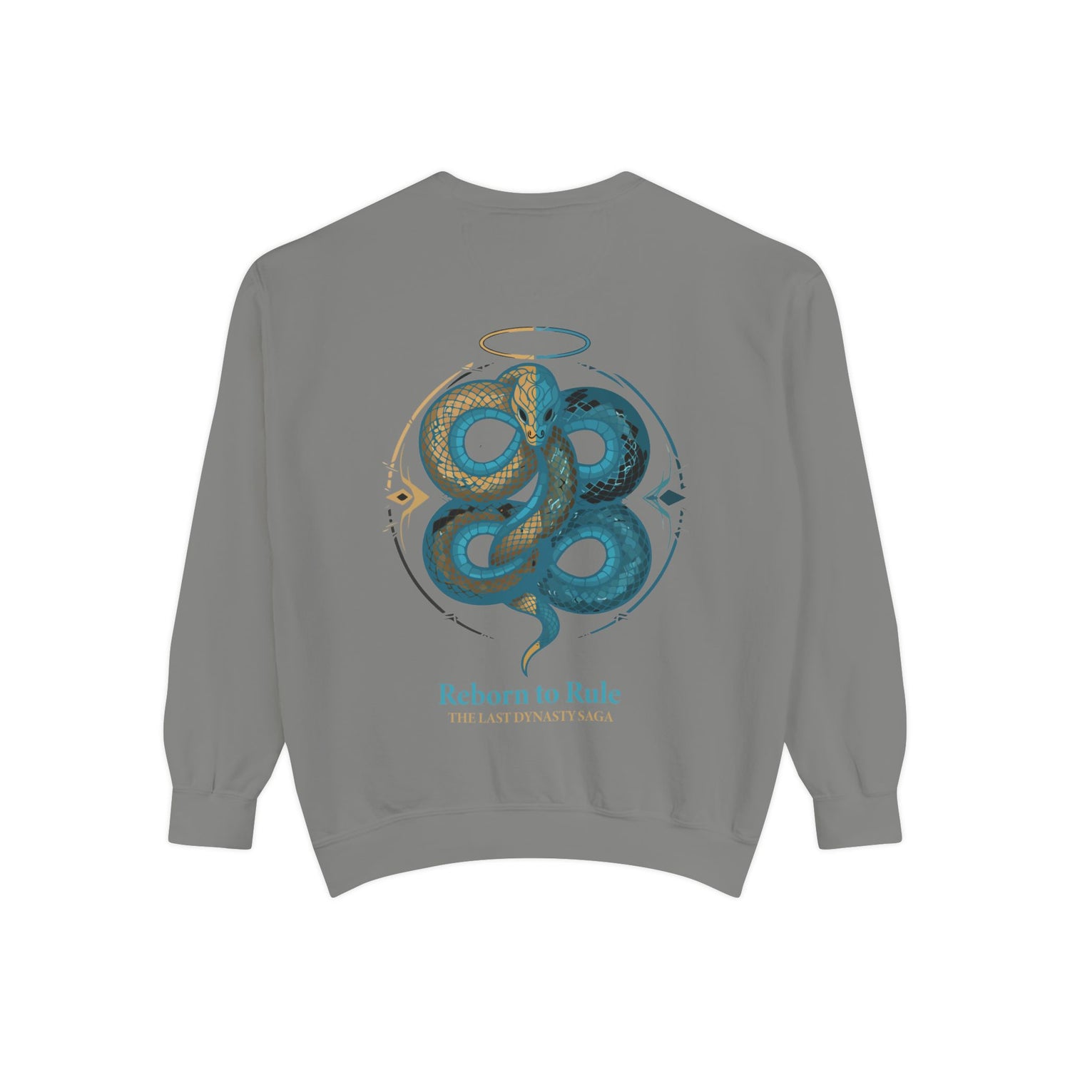 Snake Emblem Sweatshirt — "Reborn to Rule" Graphic Crewneck