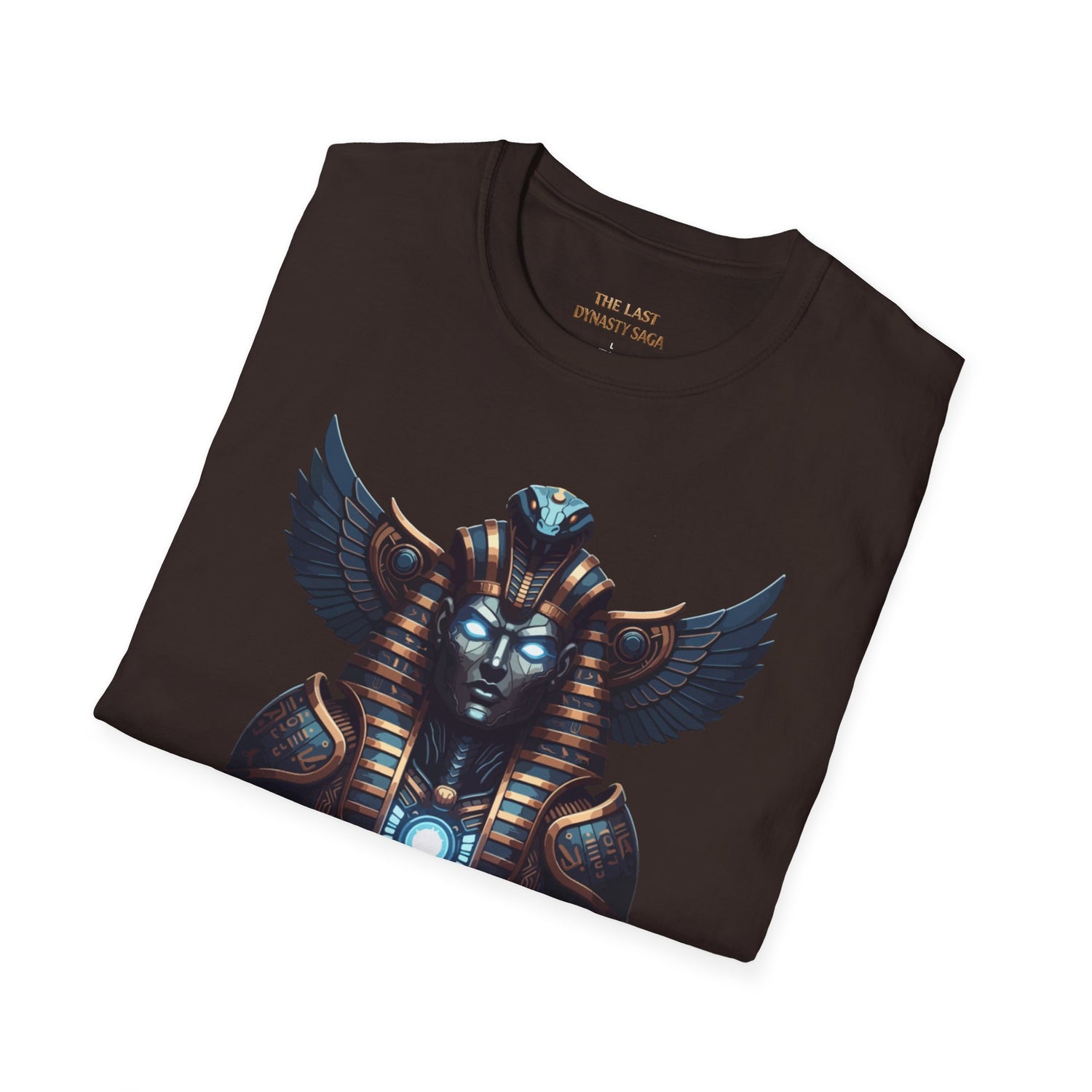Egyptian Pharaoh Chest &amp; Serpent Back T-Shirt — "This Is Your Awakening / Endless Power"