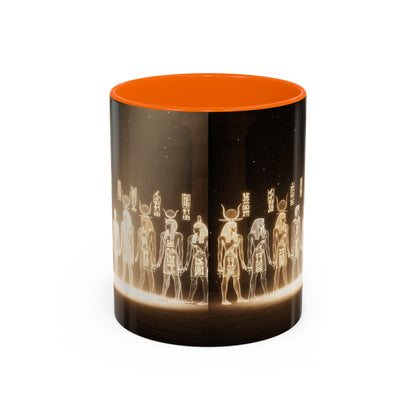 Egyptian Gods Lineup Coffee Mug — Ancient Deities Accent Mug (11/15oz)