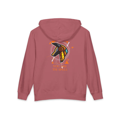 The SAGA Compass with a Spell Youth Hoodie — Geometric Anubis Design "You Are The Spell"