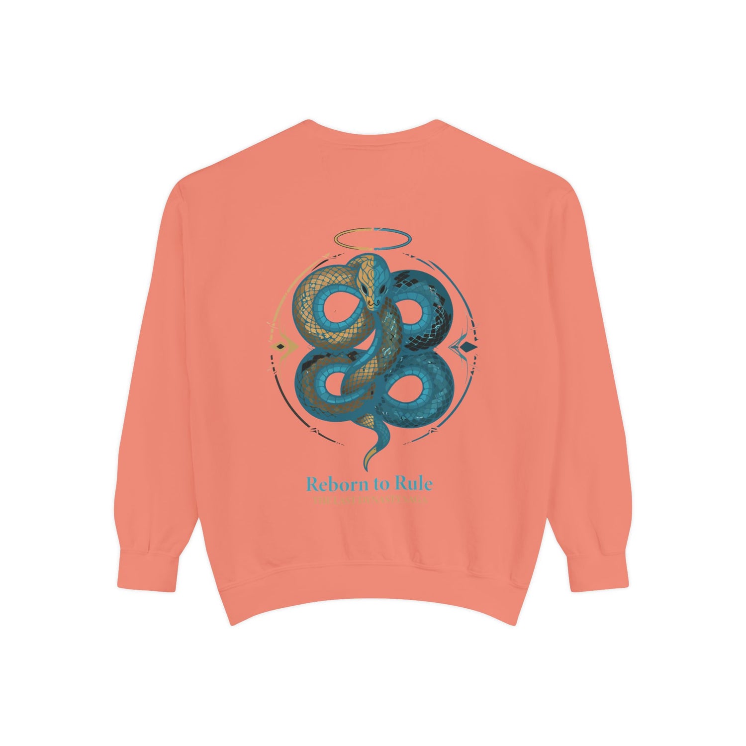 Snake Emblem Sweatshirt — "Reborn to Rule" Graphic Crewneck