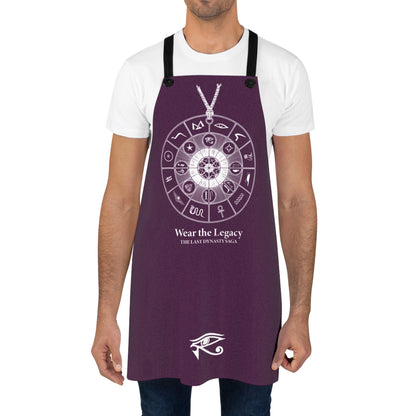 THE SAGA Compass Wheel Apron — "Wear the Legacy" SIGIL Kitchen Apron