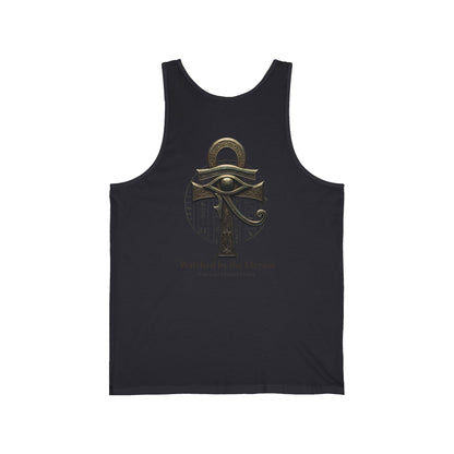 Egyptian Scarab &amp; Eye Tank Top — "This Is Your Awakening" Spiritual Graphic Tank