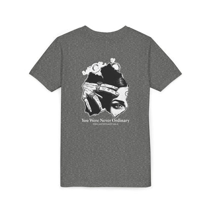 Youth Graphic Tee — THE SAGA Compass &amp; Abstract Hero&