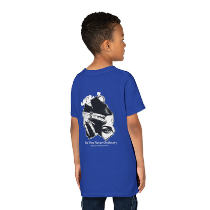 Youth Graphic Tee — THE SAGA Compass &amp; Abstract Hero&