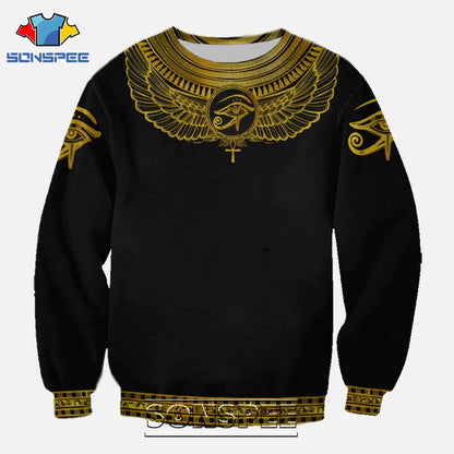 Eye of Horus 3D Print Hoodie — Pharaoh Inspired Sweatshirt