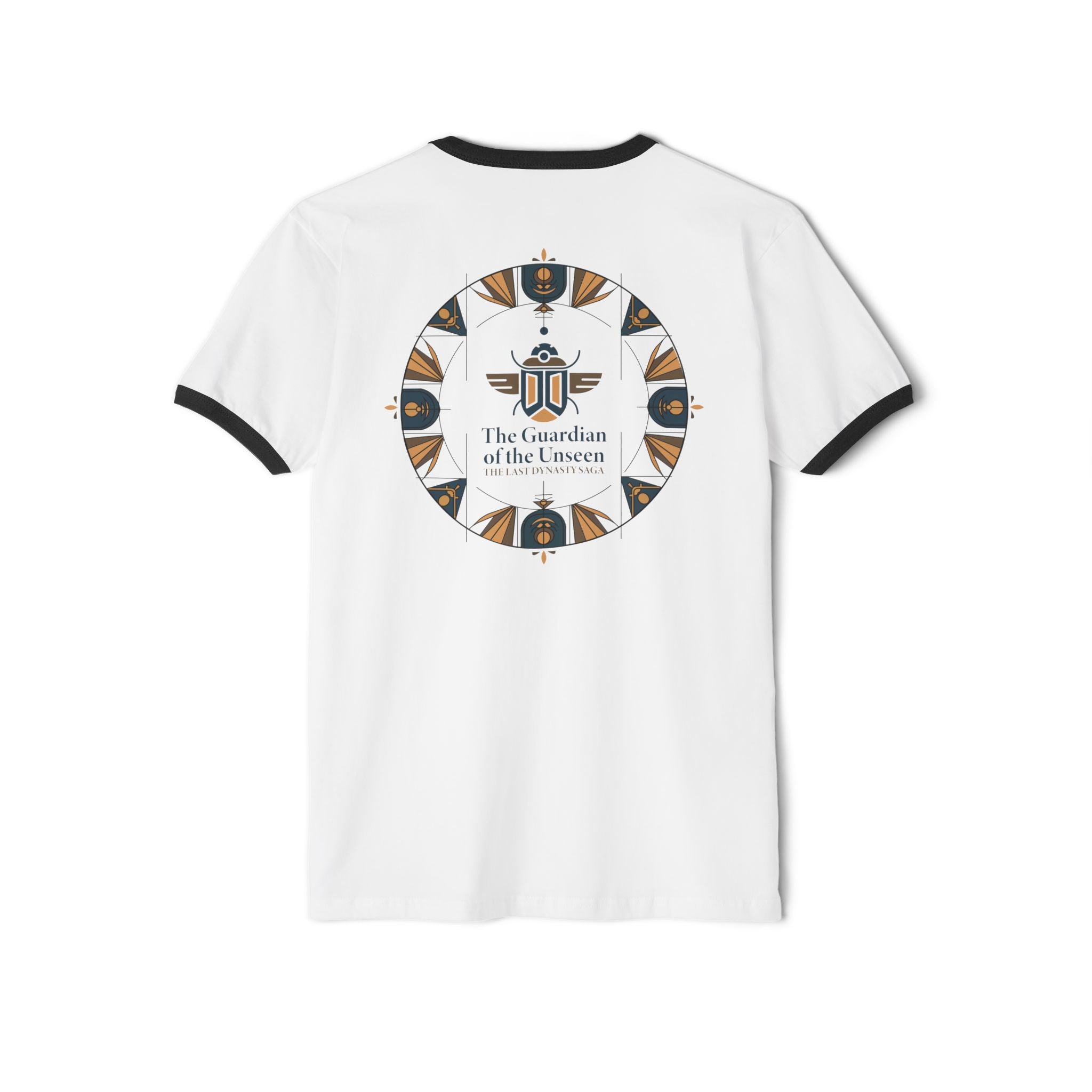 Ringer T-Shirt — "The Throne Awaits" Fantasy Sword Crest Tee