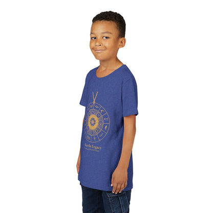 Youth Graphic Tee — THE SAGA Compass &amp; Abstract Hero&