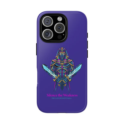 Phone Case — Neon Pharaoh Dual Swords "Silence the Weakness"