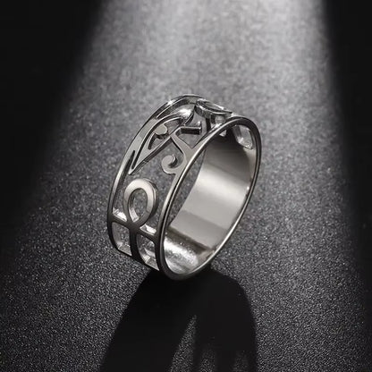The Udjat Signet Eye of Horus Protection Ring