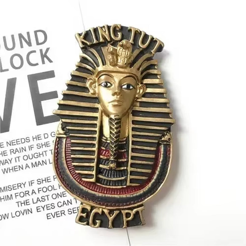 Egyptian Pharaoh &amp; Anubis Fridge Magnet Resin Souvenir Decorative Accent