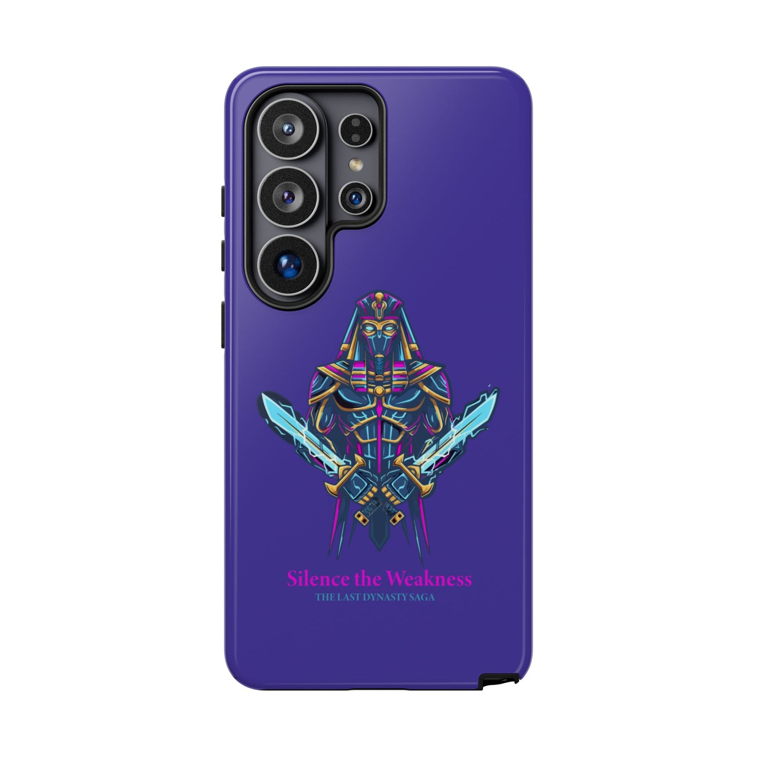 Phone Case — Neon Pharaoh Dual Swords "Silence the Weakness"
