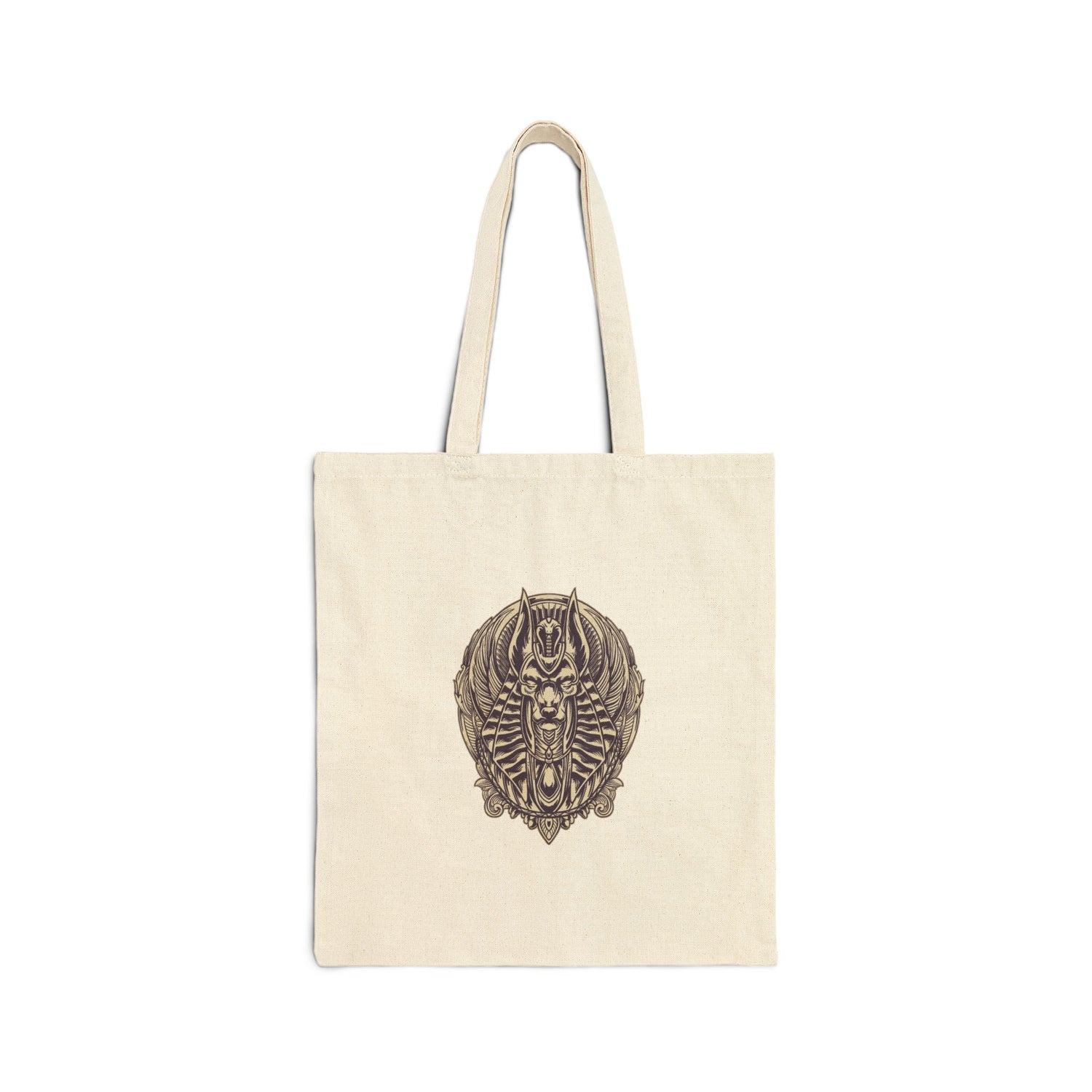 Canvas Tote Bag — Geometric Musical Horse &amp; Intricate Mandala Horse Art