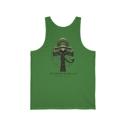 Egyptian Scarab &amp; Eye Tank Top — "This Is Your Awakening" Spiritual Graphic Tank