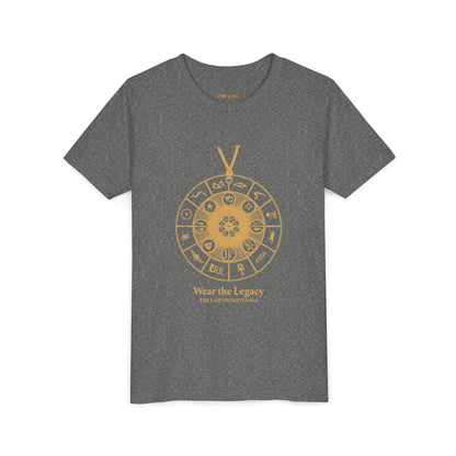 Youth Graphic Tee — THE SAGA Compass &amp; Abstract Hero&