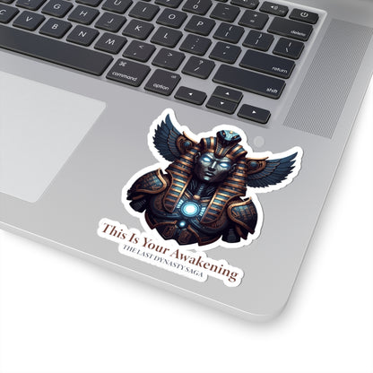 Last Dynasty Saga Sticker — Minimalist Retro Game Logo Kiss-Cut Sticker