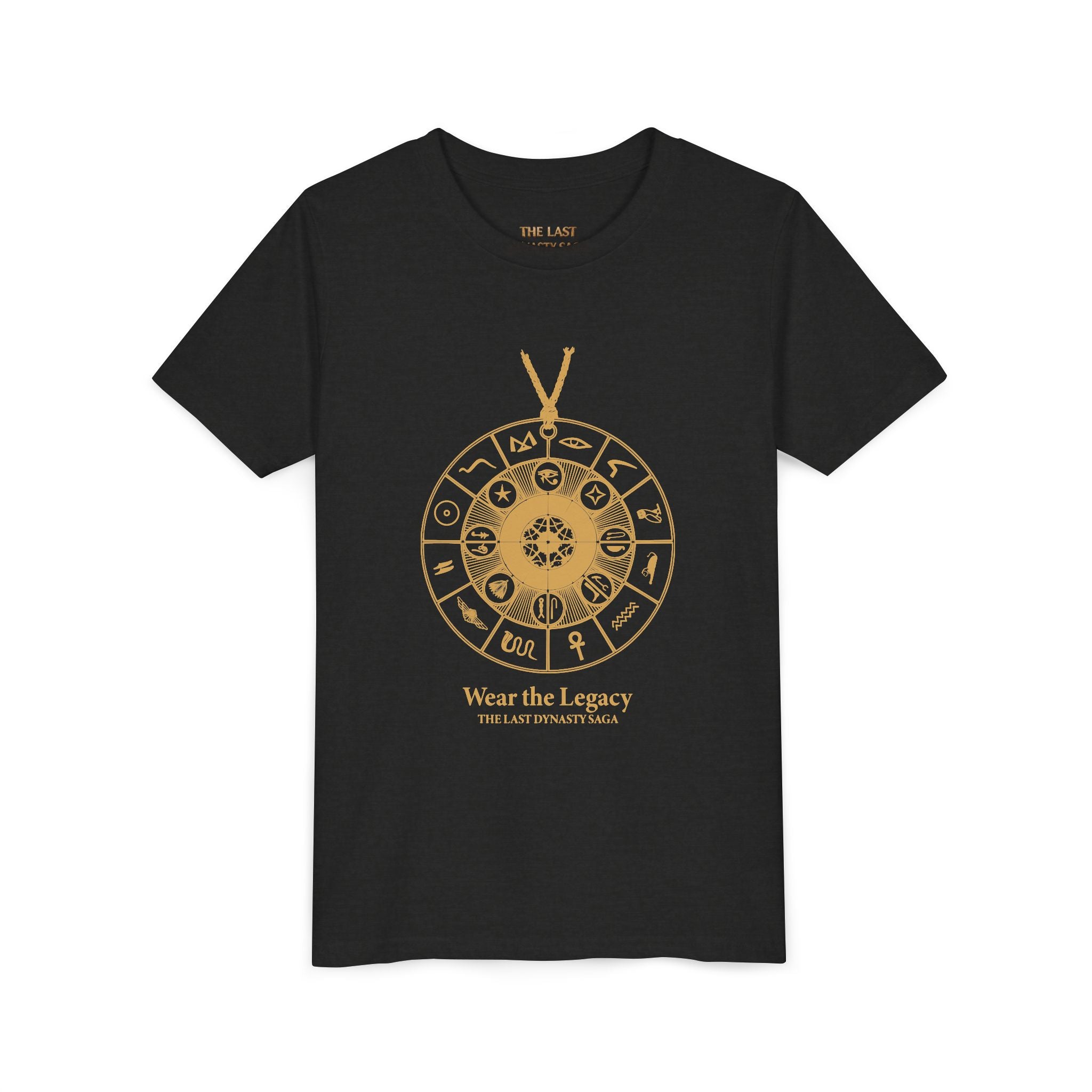 Youth Graphic Tee — THE SAGA Compass &amp; Abstract Hero&