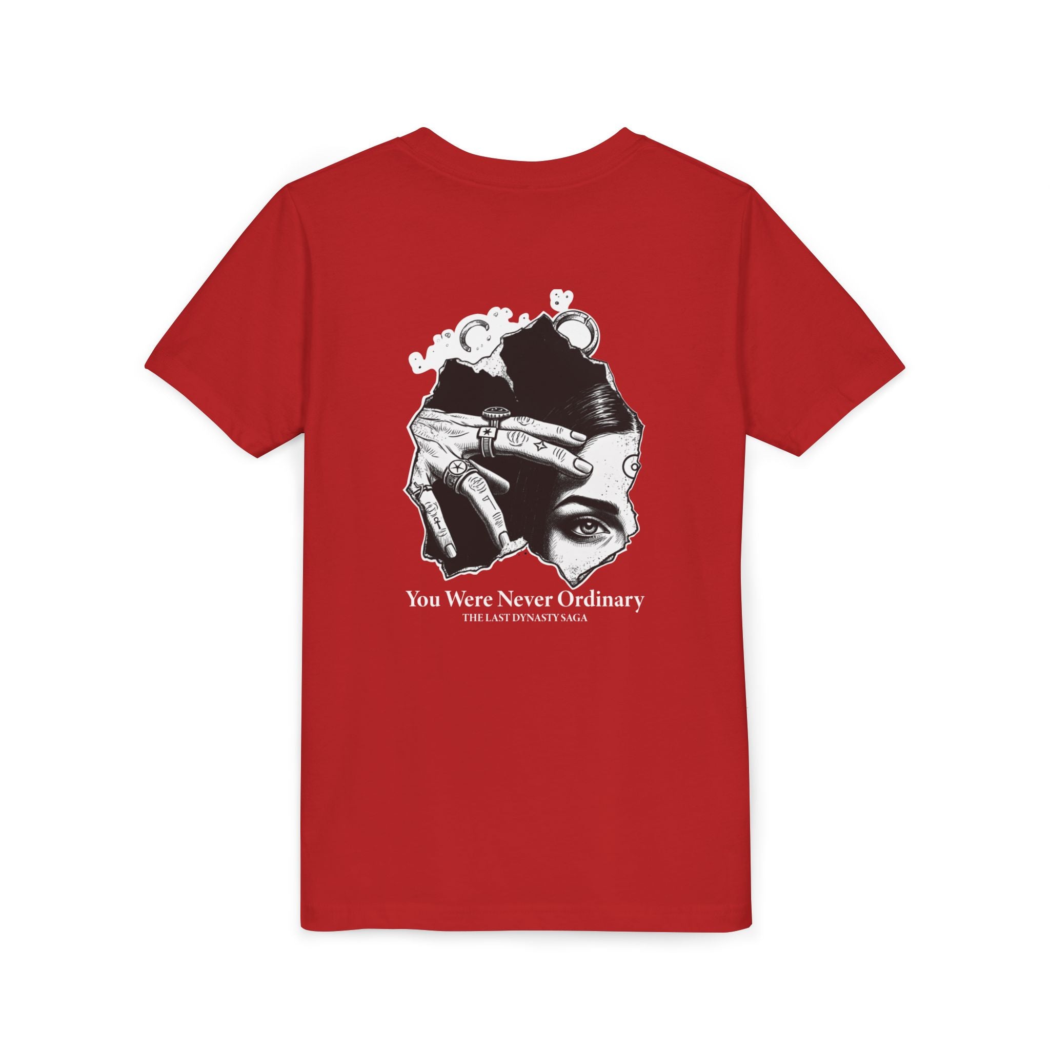Youth Graphic Tee — THE SAGA Compass &amp; Abstract Hero&